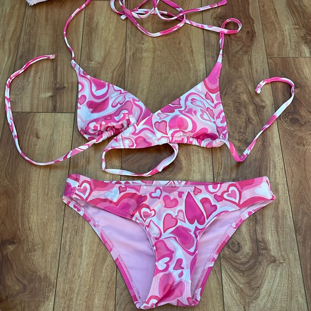 Pink Heart Bikini